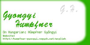 gyongyi humpfner business card